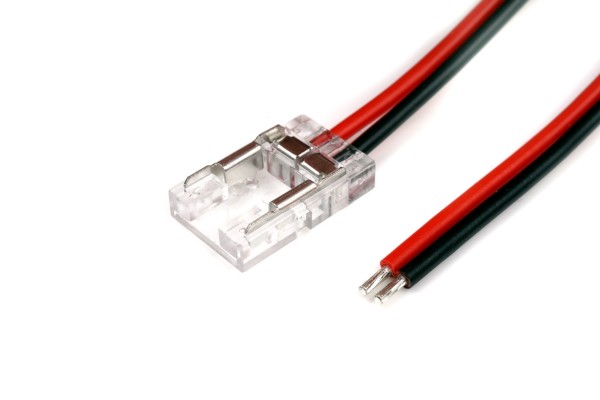 Mini-Anschlusskabel-Clip für LED-Streifen (8 mm) mit 50 cm Anschlusskabel