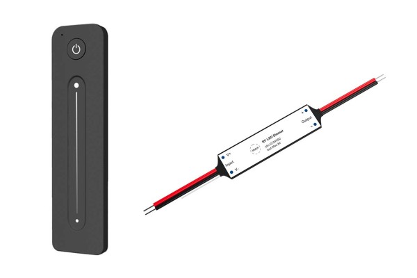 1-Kanal Funk-Dimmer (max 3 A) mit Touch-Fernbedienung